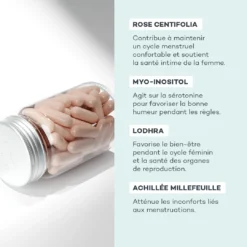 Complexe Cycle Féminin -Endros Cosmetiques Boutique D LAB E shop Cyclefeminin Ingredients min