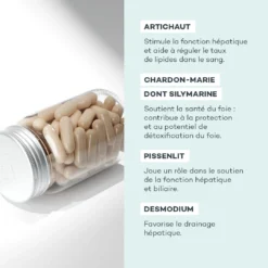 Détox Foie -Endros Cosmetiques Boutique D LAB E shop RefontevisuelsFP DetoxFoie Ingredients min