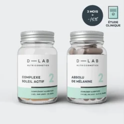 Pro-Solaire -Endros Cosmetiques Boutique D LAB Packshots 2P Complexe Soleil Actif Absolu de Melanine EC Lot de 3